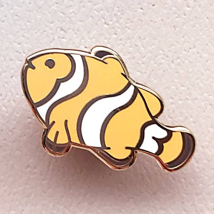 Pinza esmaltada Tiny Clownfish para venta al por mayor de Alum and Ink