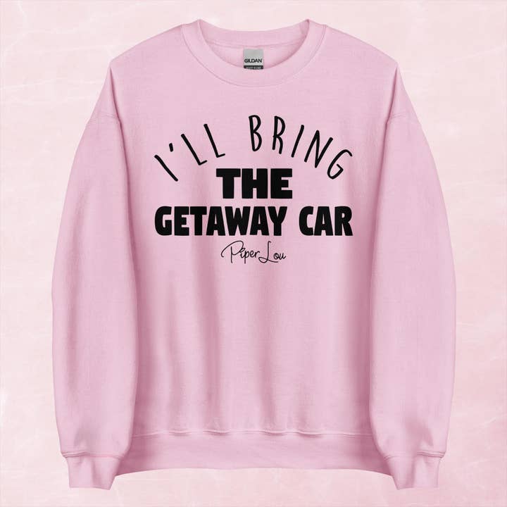 Piper Lou Collection - Wholesale Graphic Sweatshirt - Women's - I'll Bring The Getaway Car Graphic Crewneck Sweatshirt10