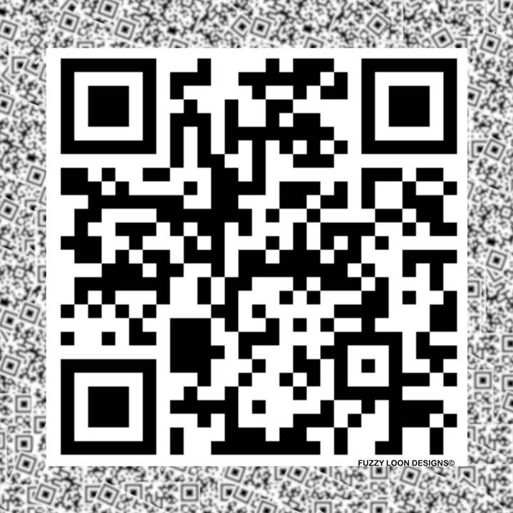 Fuzzy Loon Designs - Wholesale Sticker - QR Code Joke Sticker0