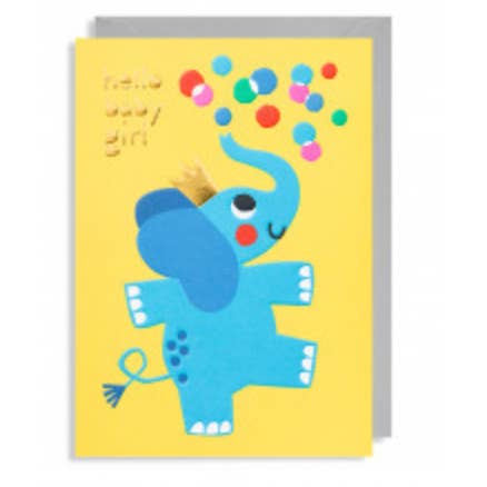 Greeting card "hello baby girl" Myriam Van Neste for wholesale by Bazaar Noir UG