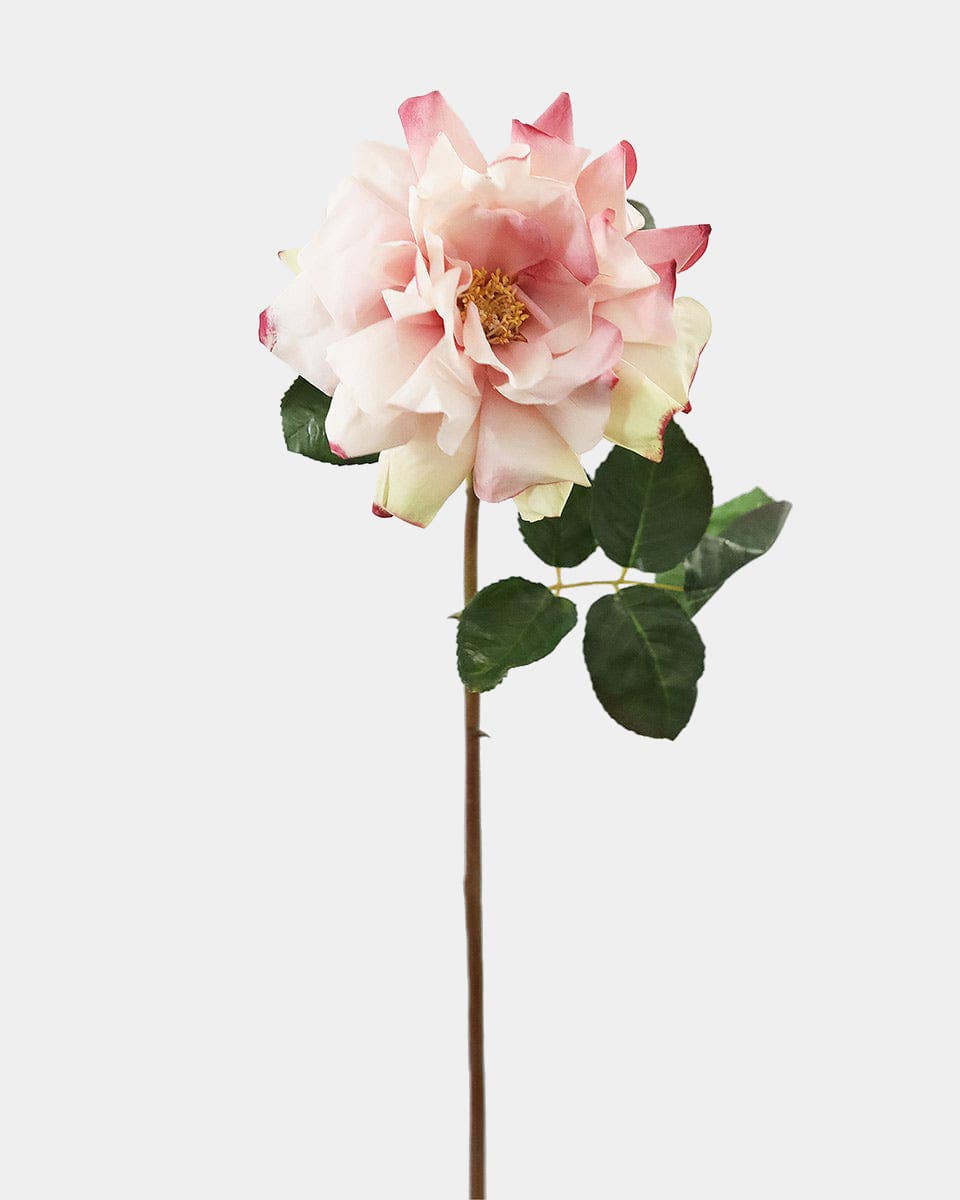 Prestige Botanicals - Wholesale Artificial Flowers - Large Pink Dutchess Rose 20"