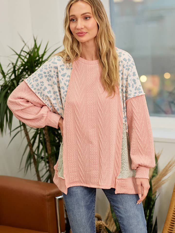 lovely melody - Wholesale Knit Sweater - Women's - LMT2950-New and Free Cable knit sweater