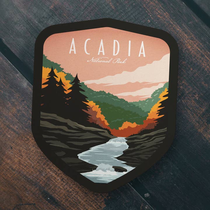 Acadia National Park Sticker for wholesale by Albion Mercantile Co.