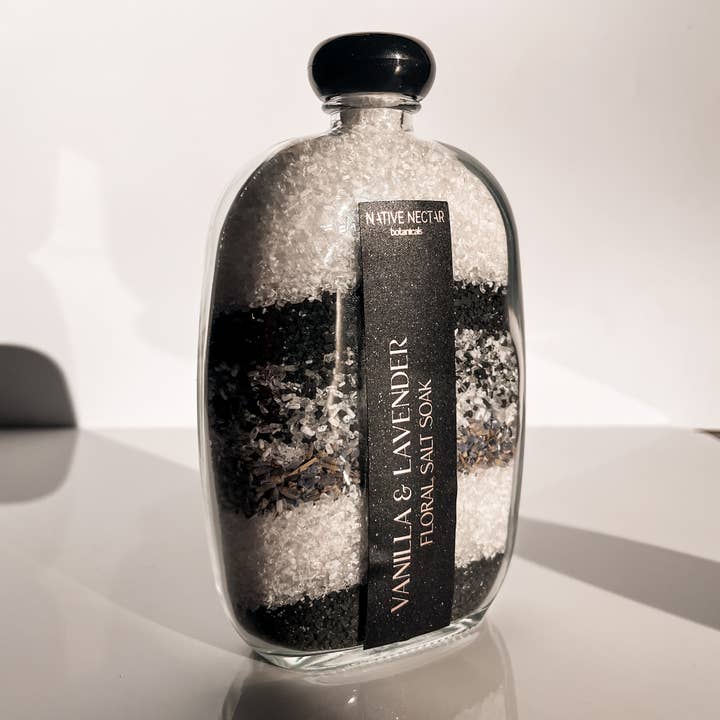 Native Nectar Botanicals - Wholesale Bath Soak/Milk - Vanilla & Lavender Floral Salt Soak