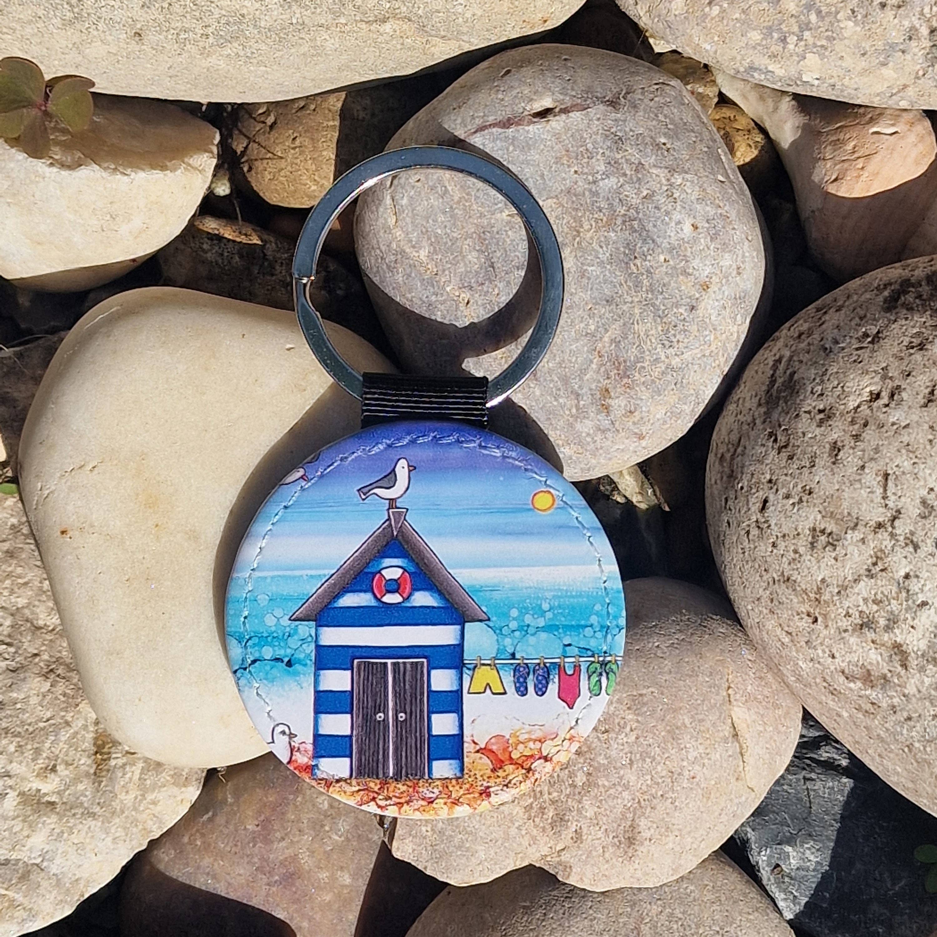 By Jo Crafts - Vendita all'ingrosso Portachiavi - Unisex - 87/90-KR - Portachiavi in Finta Pelle a Forma di Capanna da Spiaggia7