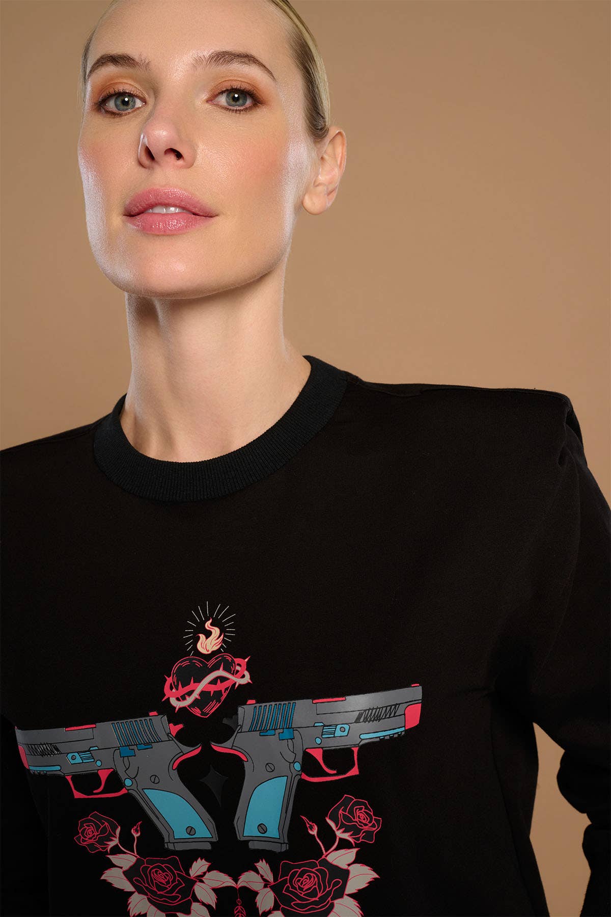 Black VALERIA SWEATSHIRT for wholesale on Faire1