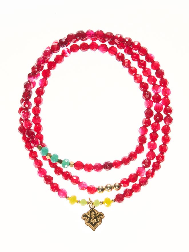Triple Mala Pinky Pink für den Großhandel von samsara collection