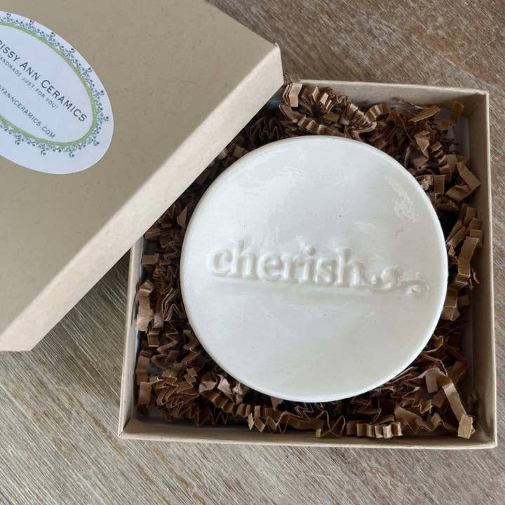 Cherish Ceramic Ring Dish | Handmade Pottery for wholesale by Chrissy Ann Ceramics