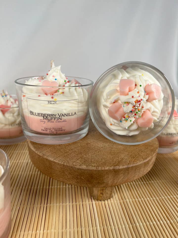 Hjerte Dessert Duftlys - Håndstøbt for engroshandel hos Studio Rein