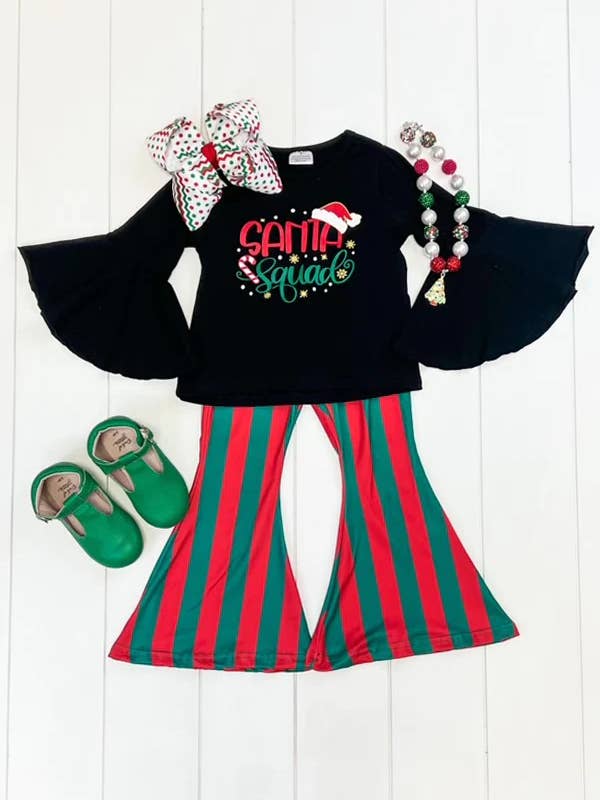 SANTA SQUAD PANT SET for wholesale by Dash of Glitter