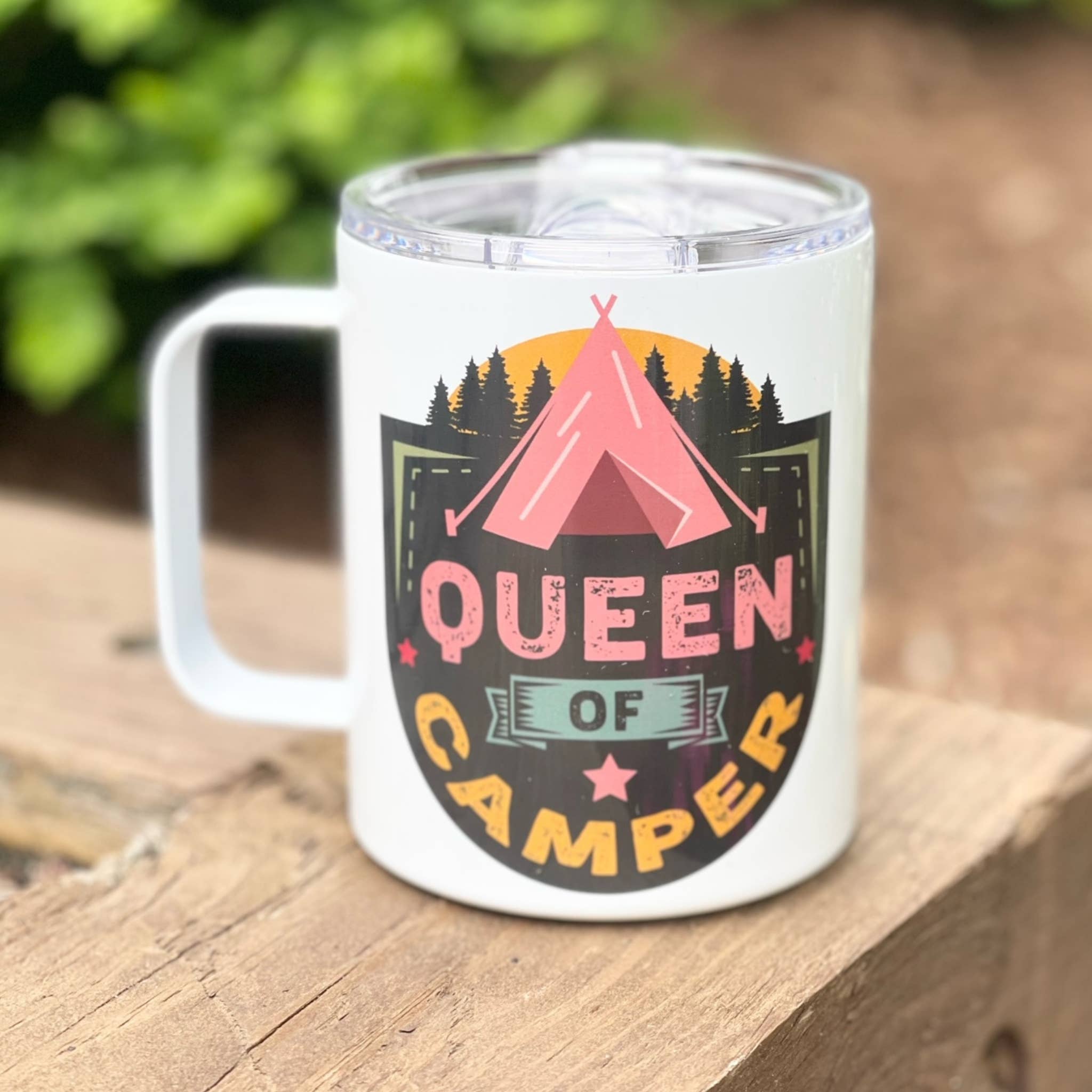 Livy Lou Designs + Co - Wholesale Insulated Mug/Tumbler - Camping Mug | Queen of the Camper