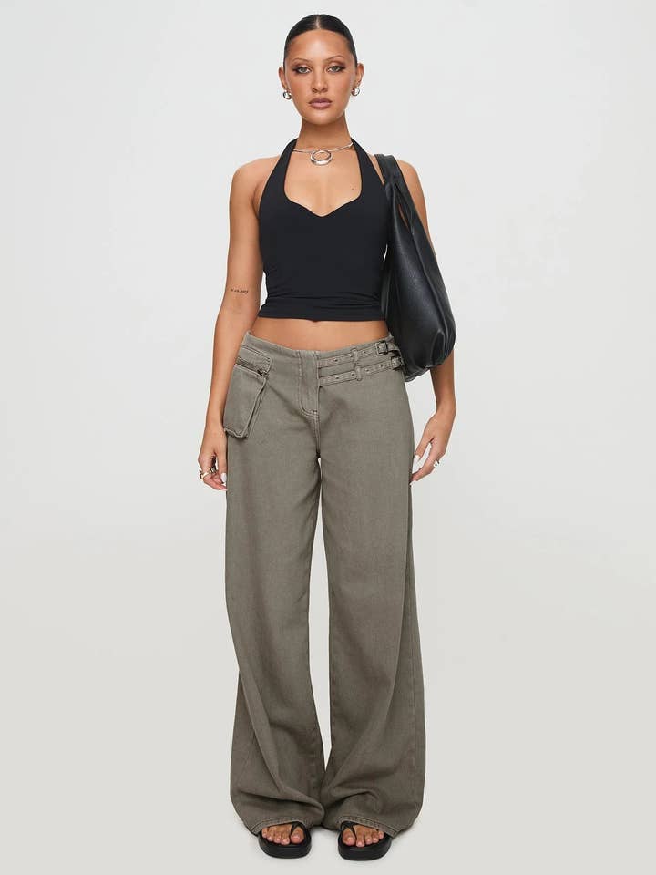 Marayn - Wholesale Pants – Women's - Chic 2025 Streetwear Adjustable Waist Cargo Pants32