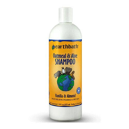 Earthbath Oatmeal & Aloe Shampoo Vanilla & Almond 16oz for wholesale by King Wholesale Pet Goods