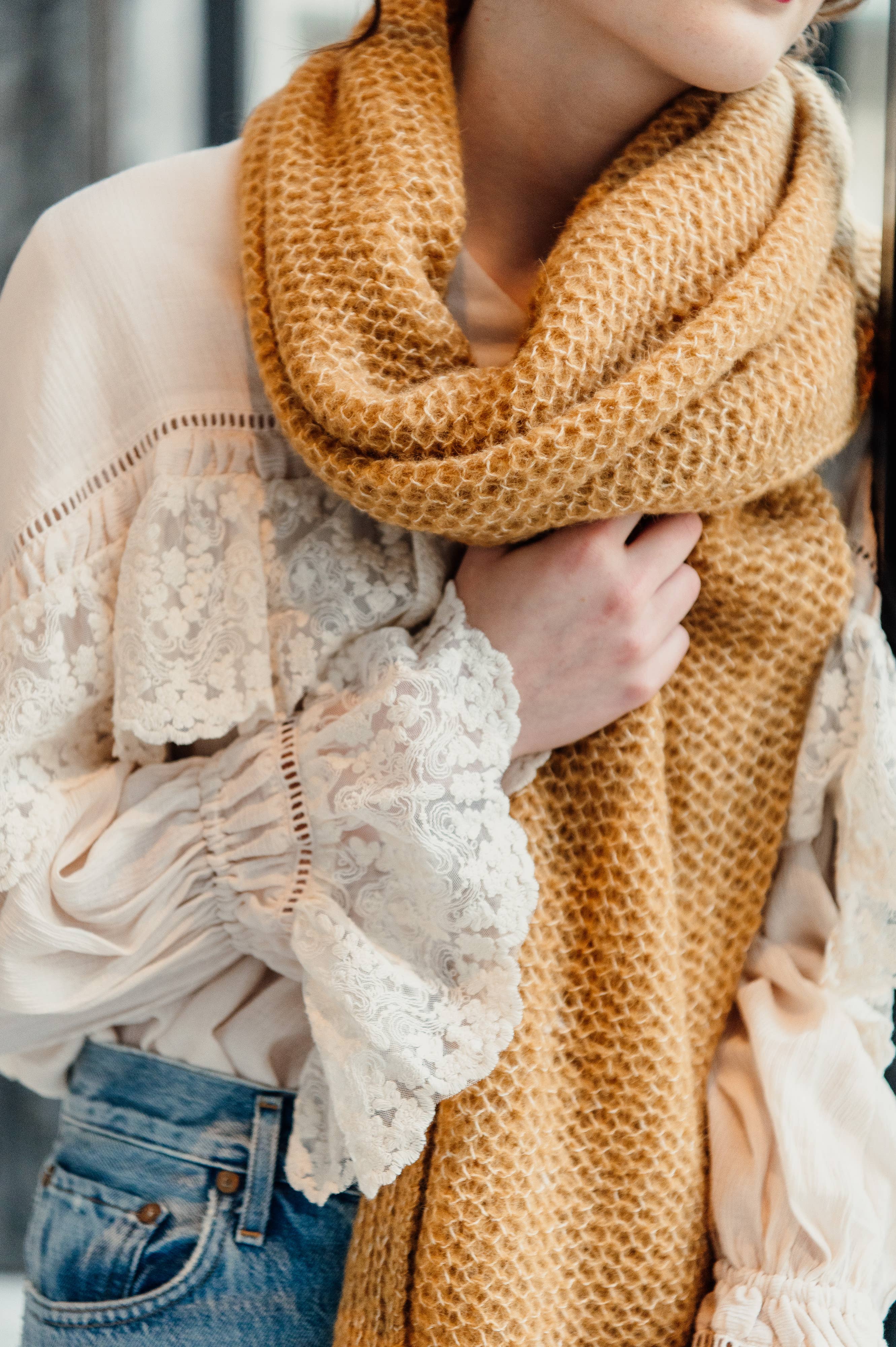 Crafts by Solid - Wholesale Scarf - Women's - Tracey Scarf Essential FW22- 100% alpaca11