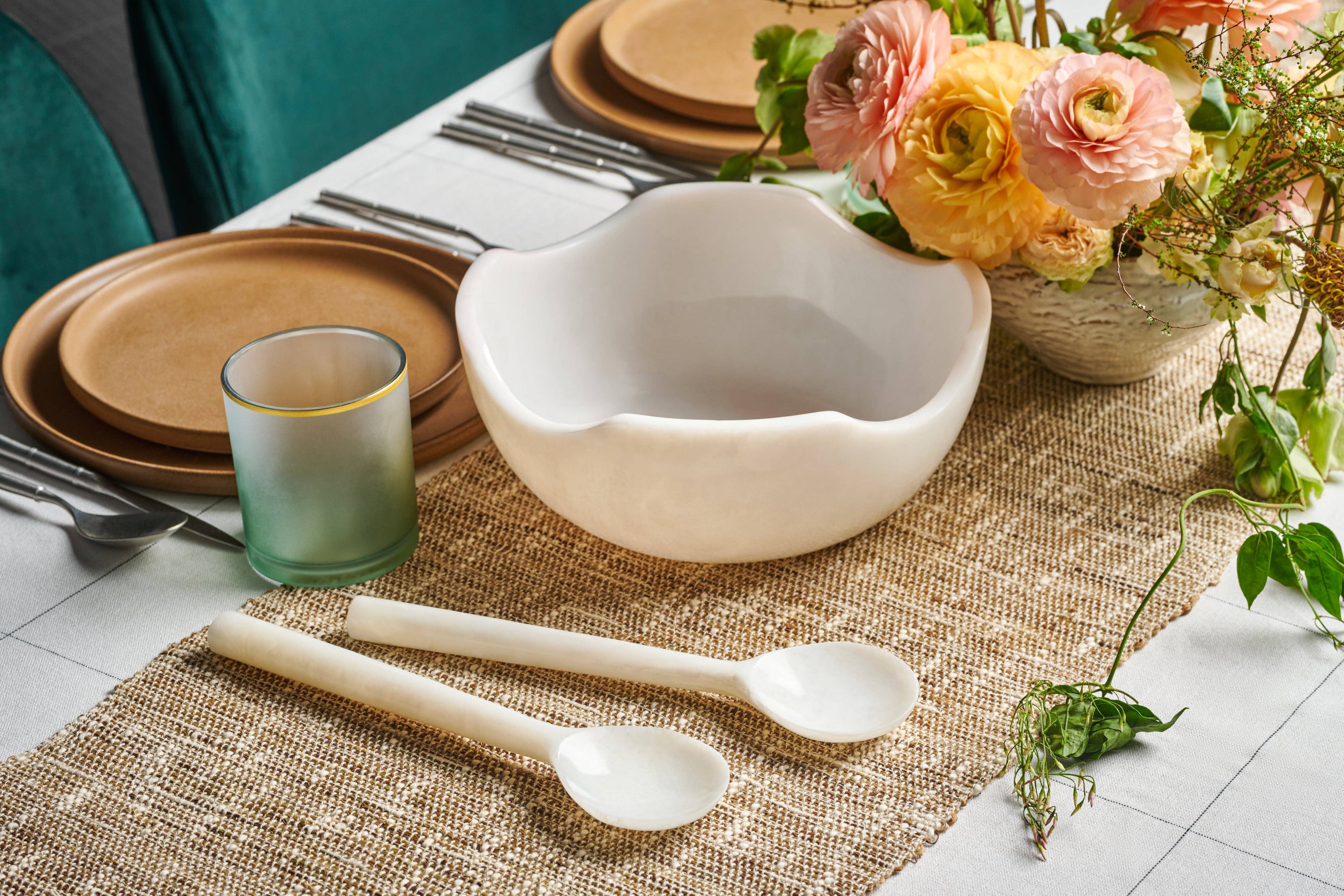 Lainy Home – Prato/tigela decorativa por atacado – Tigela Ondulada de Resina 10" X 4"10