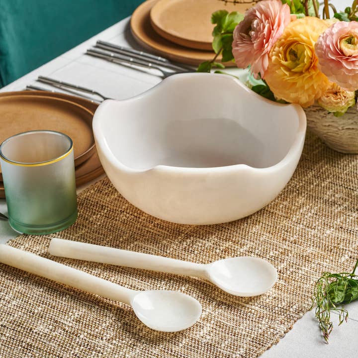 Lainy Home – Prato/tigela decorativa por atacado – Tigela Ondulada de Resina 10" X 4"10