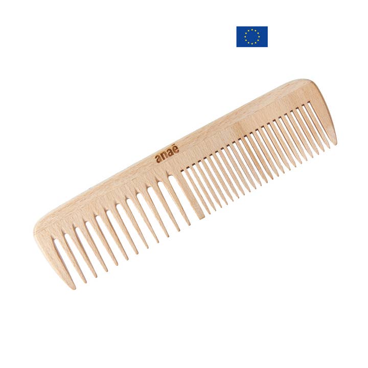 Anaé - Venta al por mayor Juego de cepillo/peine - Peine de madera con doble diente0