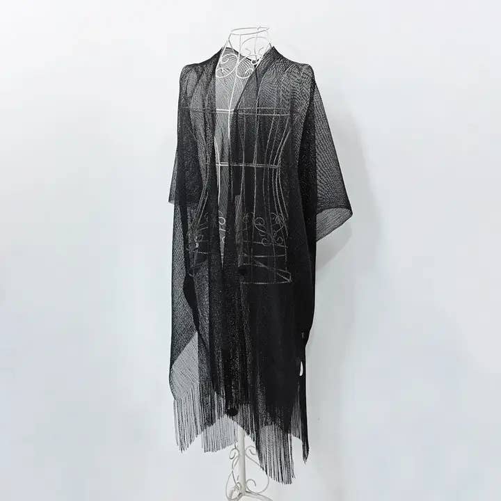 Glitter Poncho for wholesale by Passion Accessories Ltd