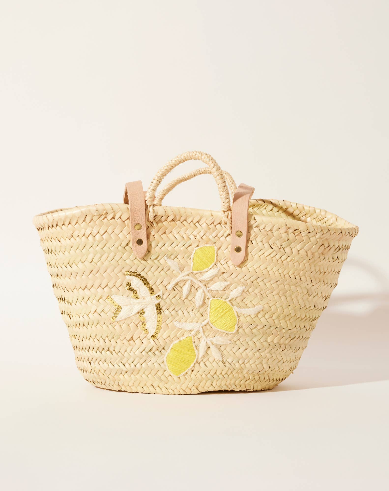 Maradji - Wholesale Beach Bag - BASKET LEMON JAUNE3