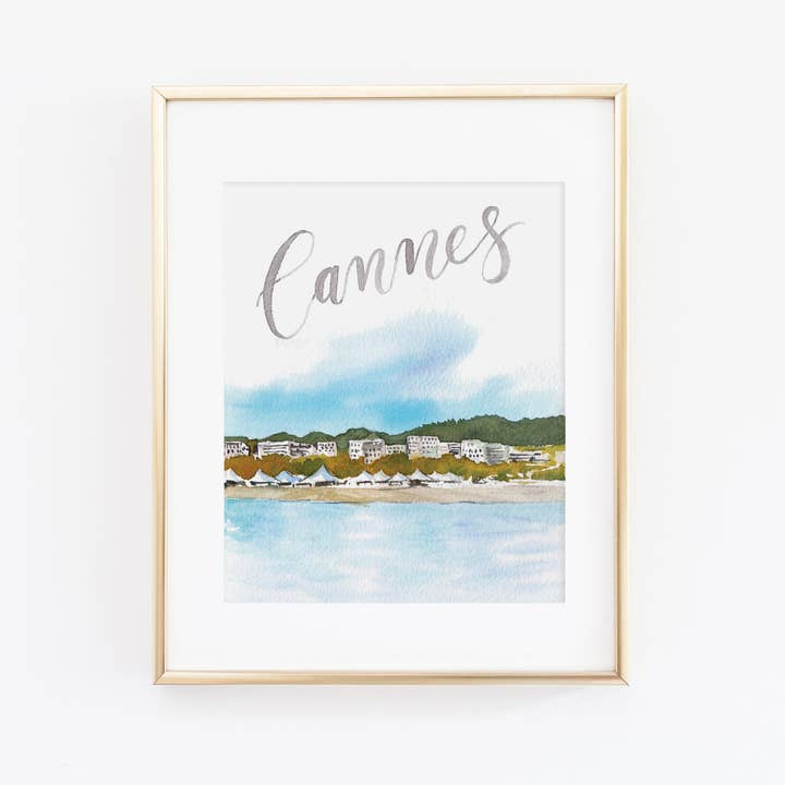 Cannes Art Print for wholesale by Cami Monet