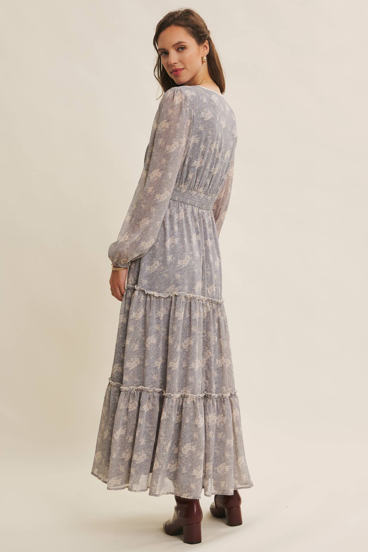 in february - Wholesale Dress - Women's - DELICATE ROMANTIC SHEER FLORAL MAXI DRESS18