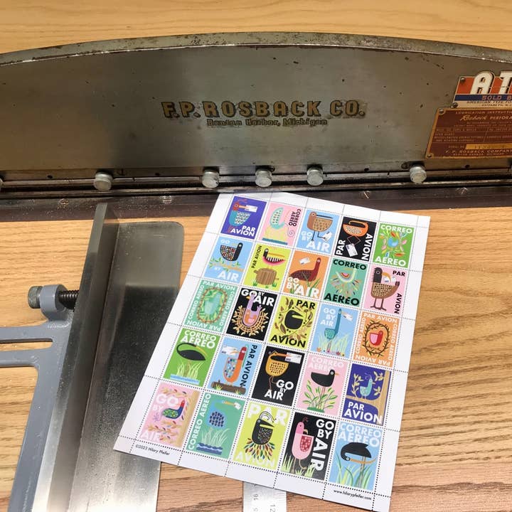 Bunny with a Toolbelt - Wholesale Sticker - Bird Postage Stamps to make your Mailbox Smile!4