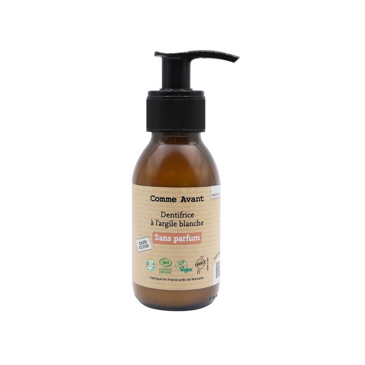 Comme Avant - Wholesale Toothpaste - White clay toothpaste (fragrance-free & flu)
