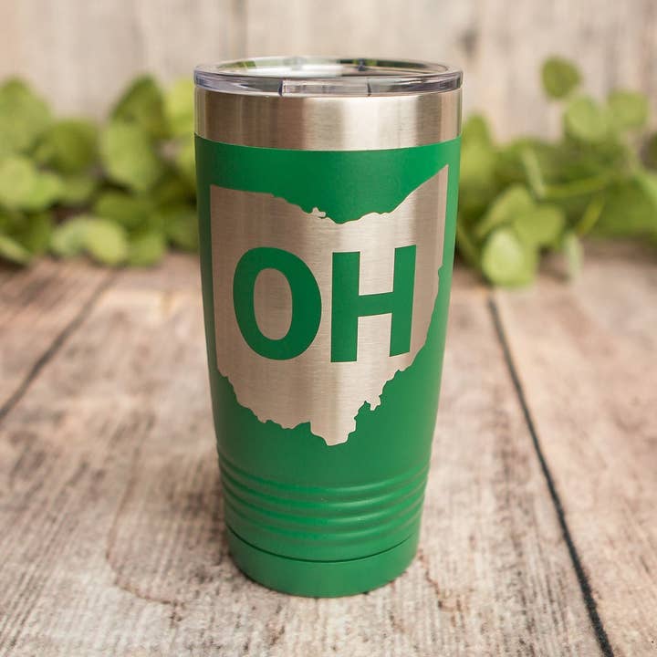 Ohio - Engraved Polar Camel Stainless Steel Tumbler for wholesale by 3C Etching