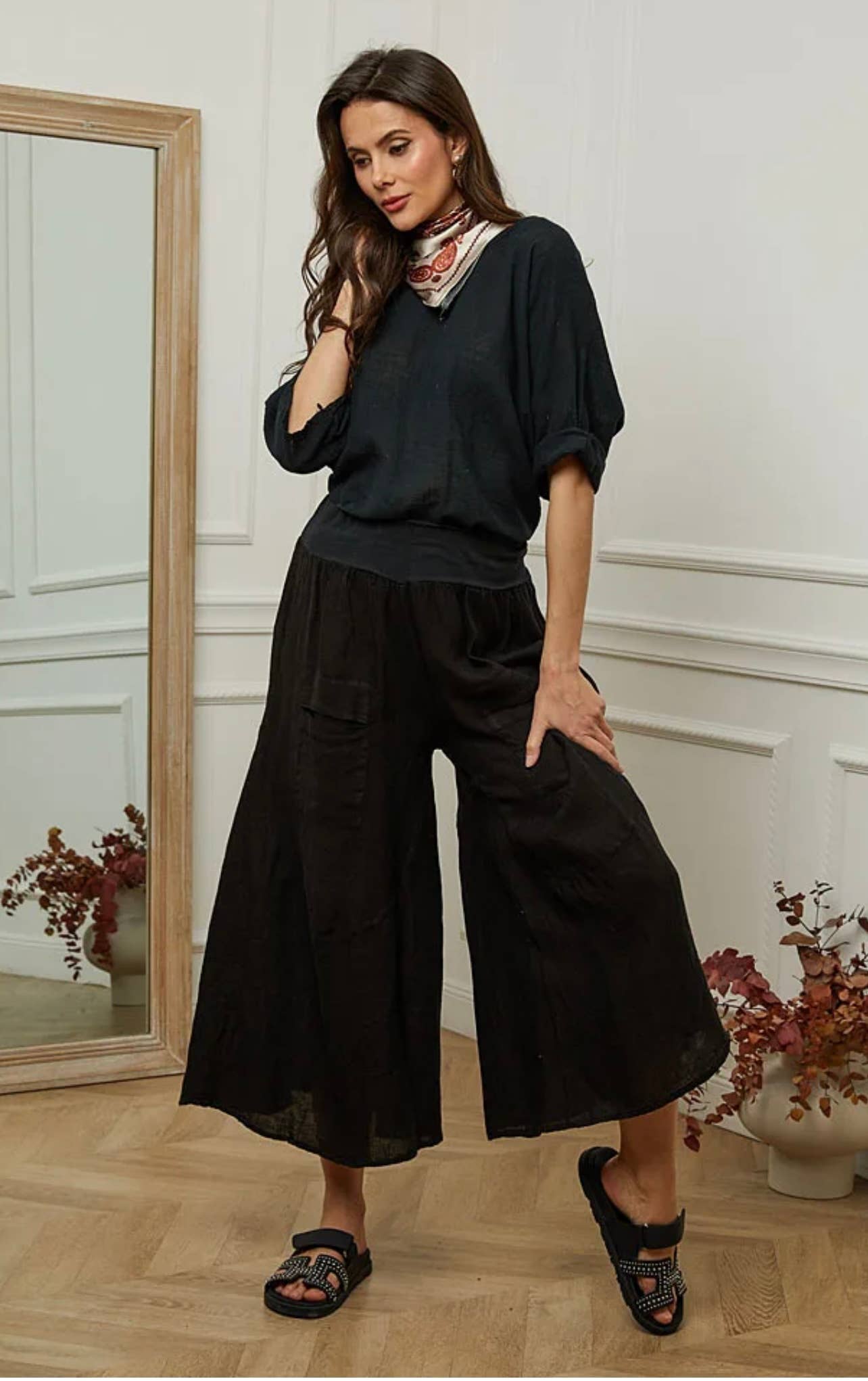 LÉA & LUC - Wholesale Pants - Women's - 100% linen trousers REF.3023538