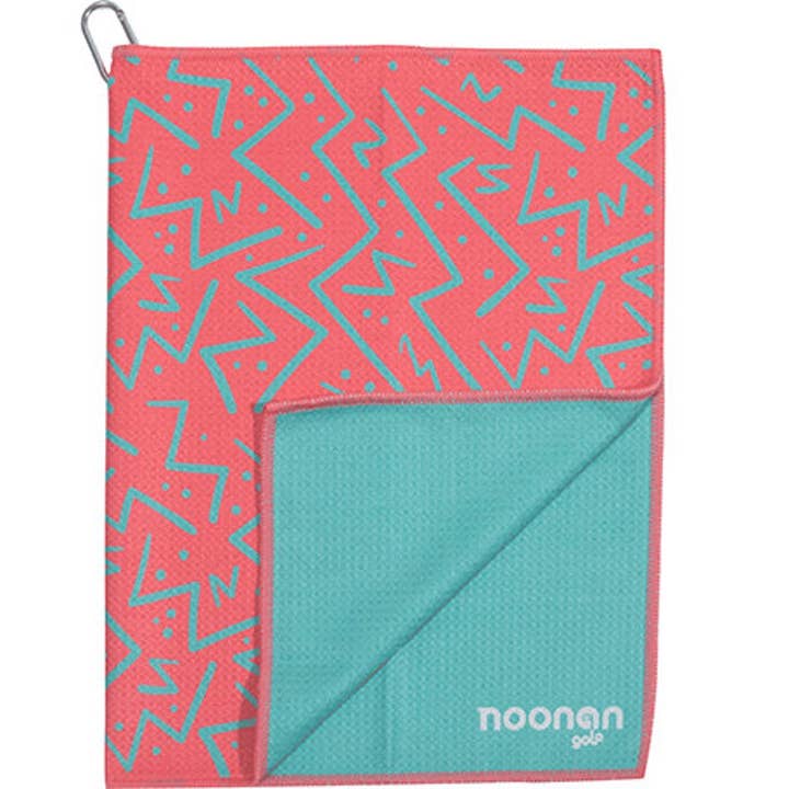 Toalha de microfibra Noonan Golf com clip (Zesty Zig Zag) por atacado de Noonan Golf Co.