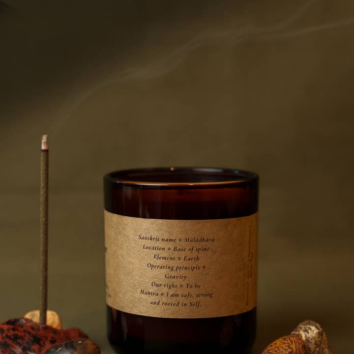 Amavasya Healing Store - Wholesale Jar/filled candle - Root Chakra - Pure Essential Oil Meditation Candles3