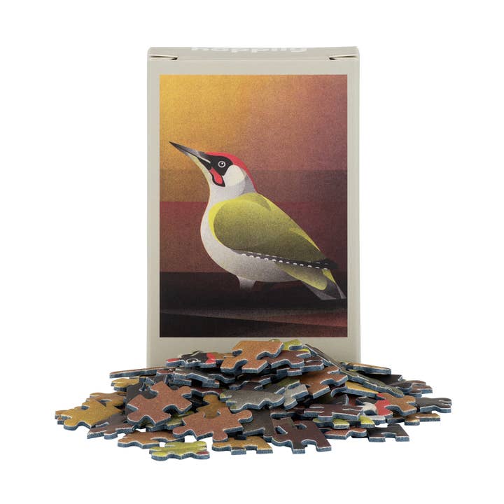Wood Pecker - 99 Piece Mini Bird Jigsaw Puzzle for wholesale by Happily Puzzles