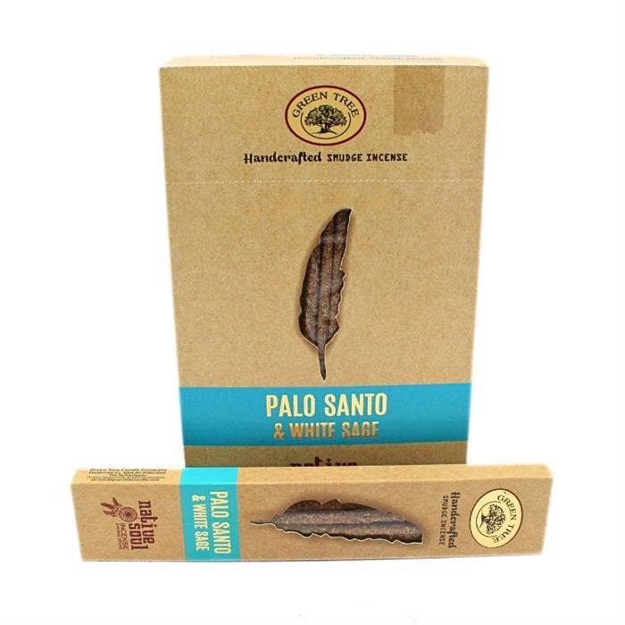 Green Tree - Wholesale Incense - Smudge Incense Native Soul Palo Santo & White Sage 15 gram