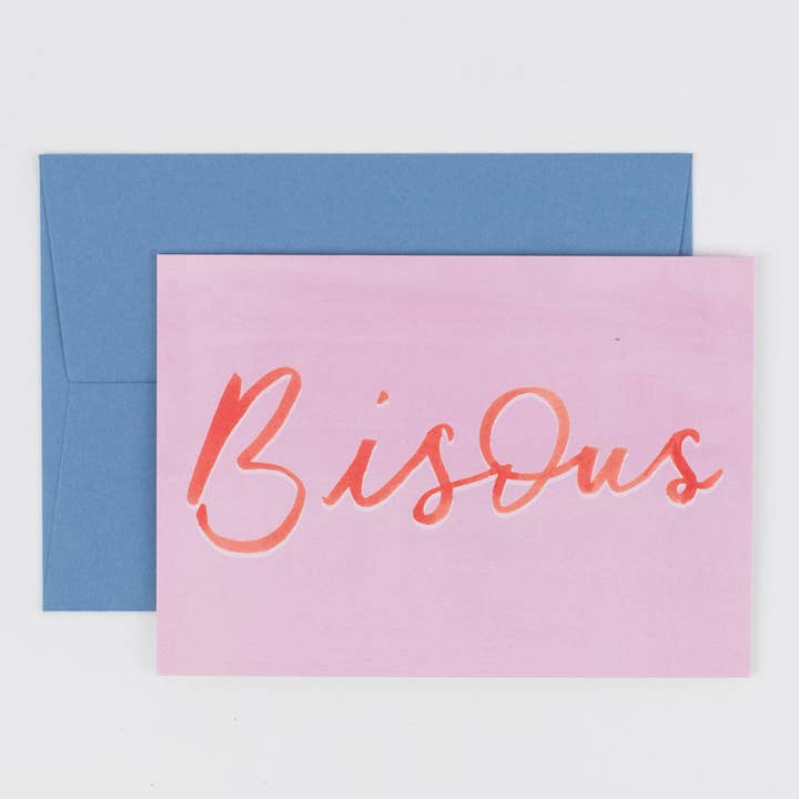 Bisous-kort | Kyssar | Kärlekskort för wholesale av Peggy & Kate