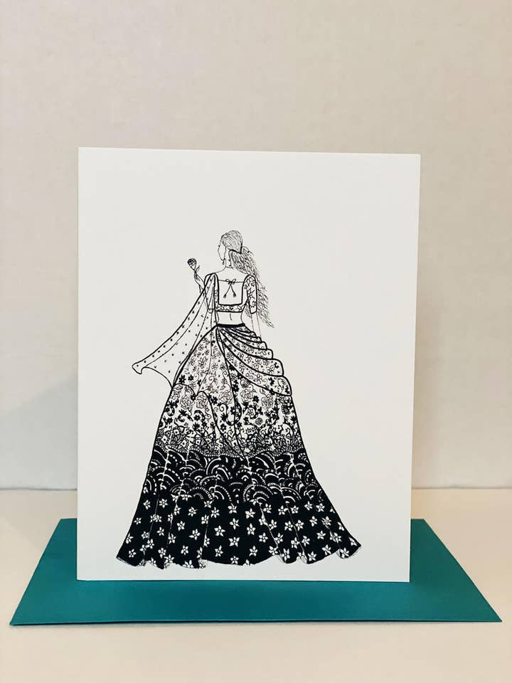 Grußkarte „The Lengha“ für den Großhandel von chit-chaat