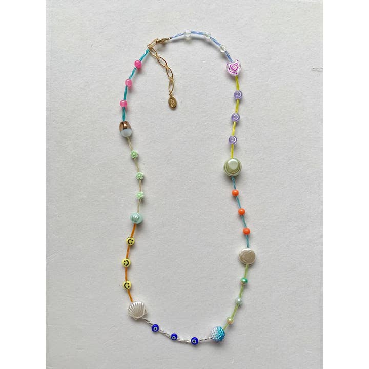 Sofia Ramsay - Wholesale Beaded/Pearl Necklace - Long Beaded Multicolored Beach DIY Vintage Layering Necklace1