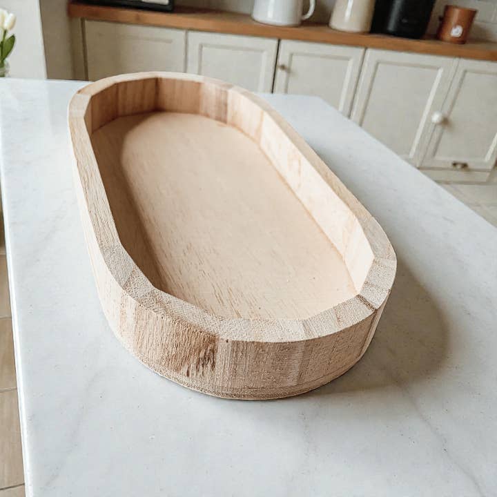 Gia Roma - Wholesale Decorative Tray - Rustic Wood Tray, Handmade Wooden Dispenser & Trinket Tray60