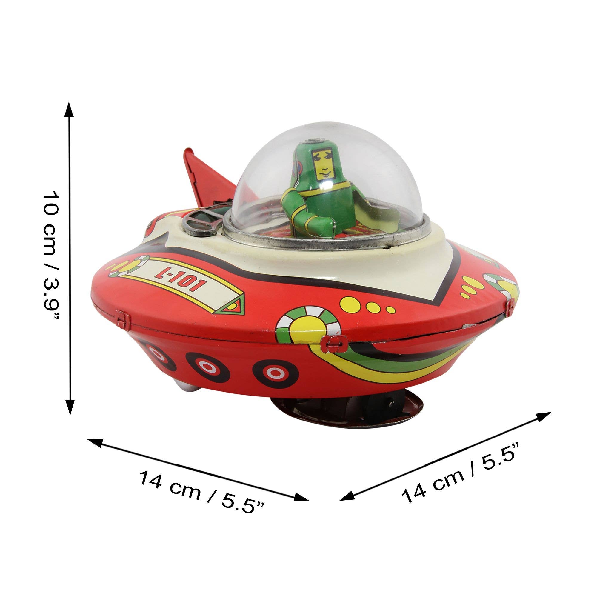 Tribal Trade GmbH - Wholesale Decorative Figurine - Spaceship Commandership Tin Robot4