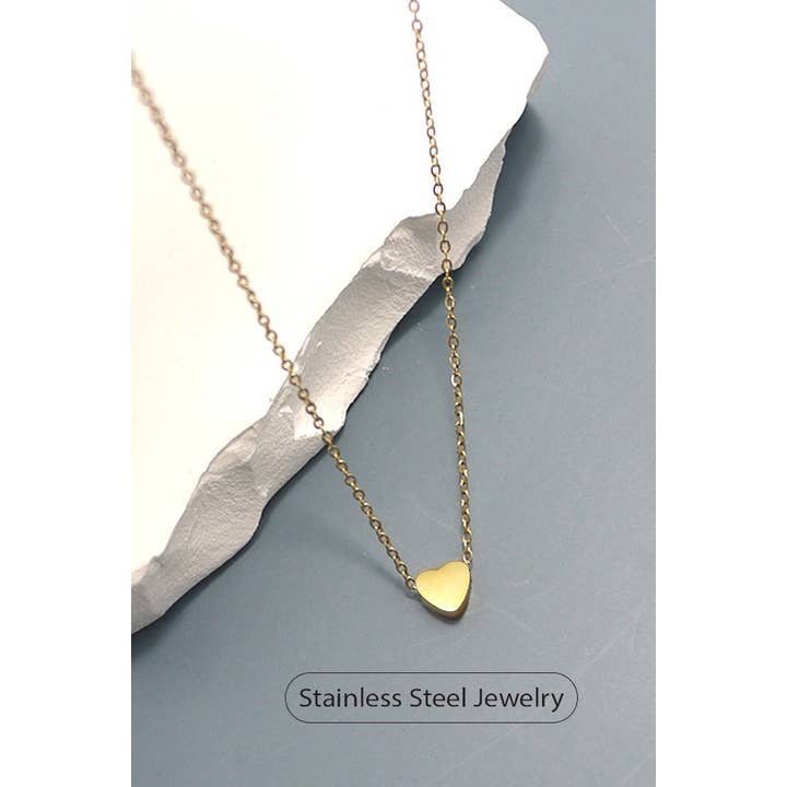 JOSSLYN by wall to wall - Wholesale Pendant/Charm Necklace - STAINLESS STEEL WATERPROOF TARNISH FREE NECKLACE | 40NK323