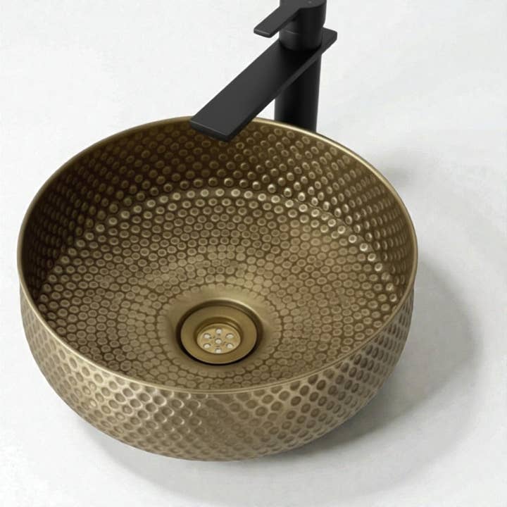 Lavatório de Cobre Martelado à Mão por atacado de AtlasPerles