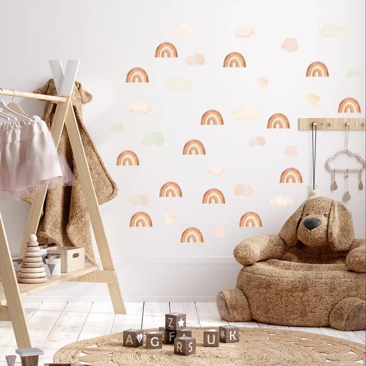 Wall Sticker | Mini Rainbows Beige for wholesale by Pastelowe Love - wall sticker & wallpaper co.