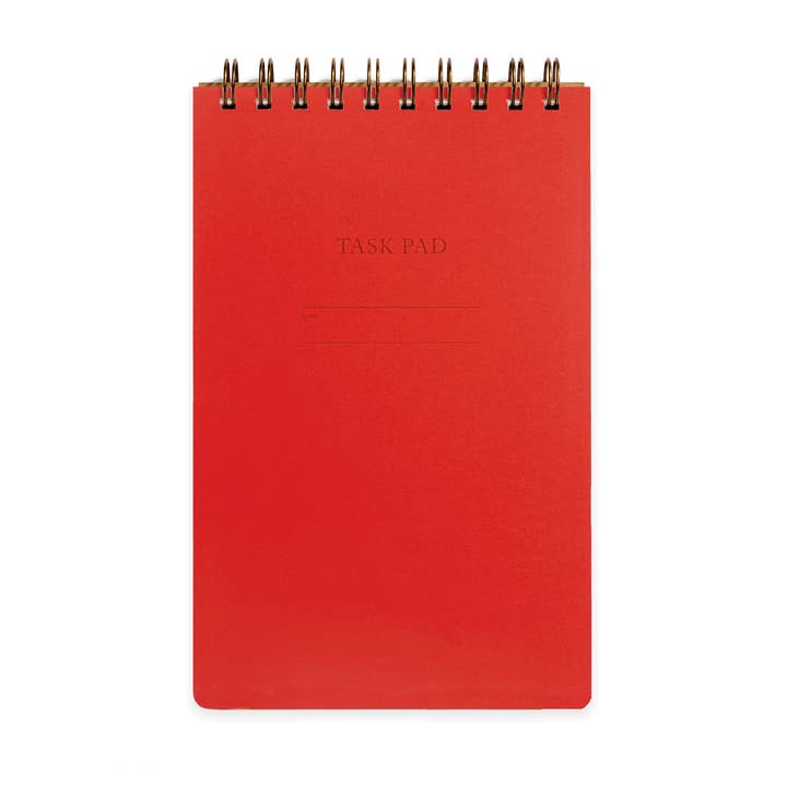 Task Pad Notebook - Warm Red for wholesale by Shorthand Press