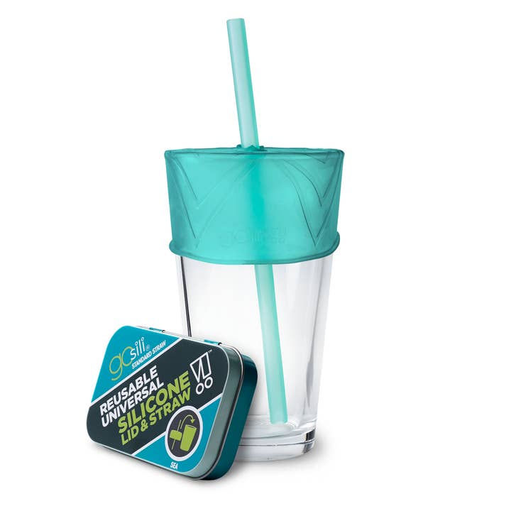 GoSili - Wholesale Drinking Straw - Kids & Baby - Universal Lid and Standard Straw + Travel Case, 1 pk -PDQ