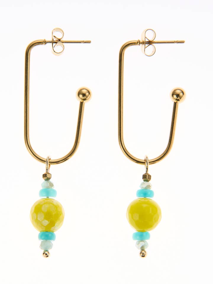 Hot Yellow earrings for wholesale by samsara collection