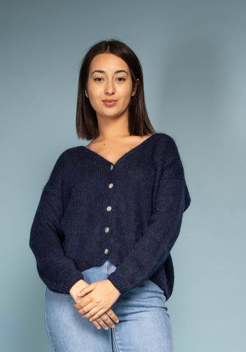 LINEN & COTTON HOUSE – Großhandel Jacke – Damen – 8561 JACKE AUS MOHAIRWOLLE, HERGESTELLT IN ITALIEN30