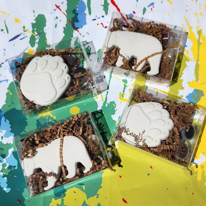 Kits de pintura de yeso Bear and Claw, manualidades, regalo de fiesta para venta al por mayor de Snazzy Crayons