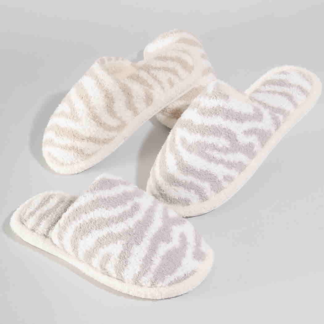 Fashion City - Wholesale Slippers - Women's - Winter Luxury Soft Zebra Pattern Slipper5