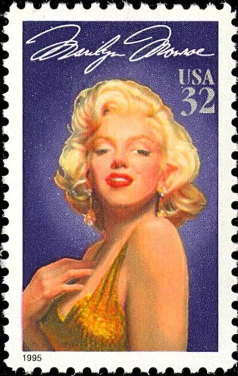 Postage Stamp Jewelry - Wholesale Dangle Earrings - 1995 Marilyn Monroe - USA Stamp - Postage stamp jewelry - Postage Stamp Earrings - French clip earrings in antique bronze finish4