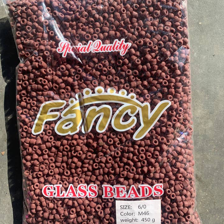 MaddieMayShop - Wholesale Beads - 6/0 Seed Beads, Seed Beads Bulk, Frost Glass Beads 450 Grams18