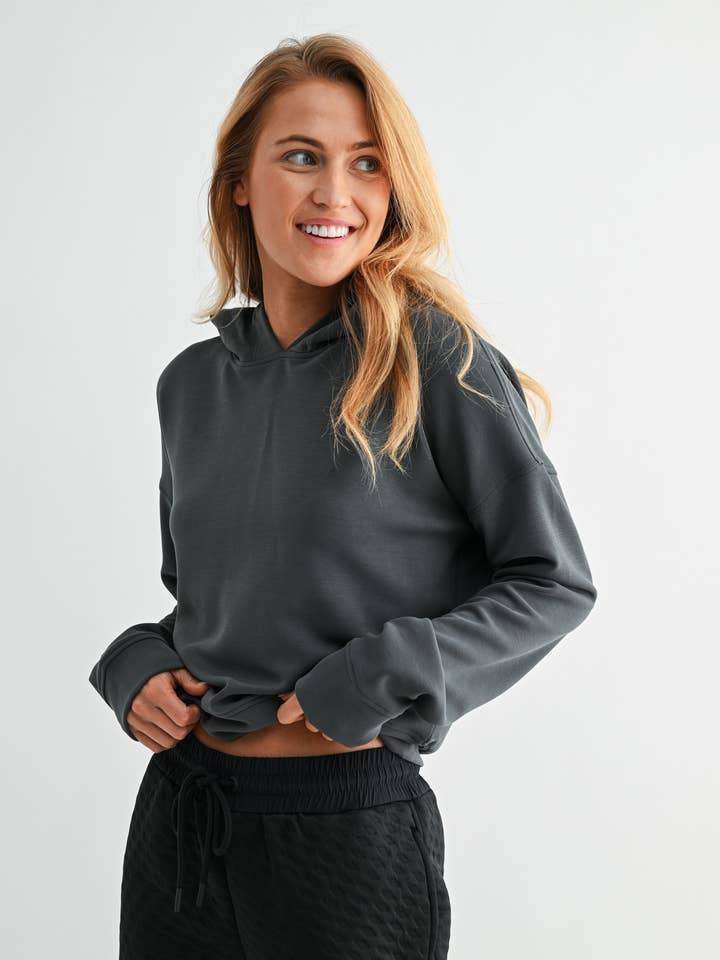 Cloudsoft Laguna Pullover Hoodie and other Purchase Wholesale scuba sweatshirt. Free Returns & Net 60 Terms on Faire trending on Faire.